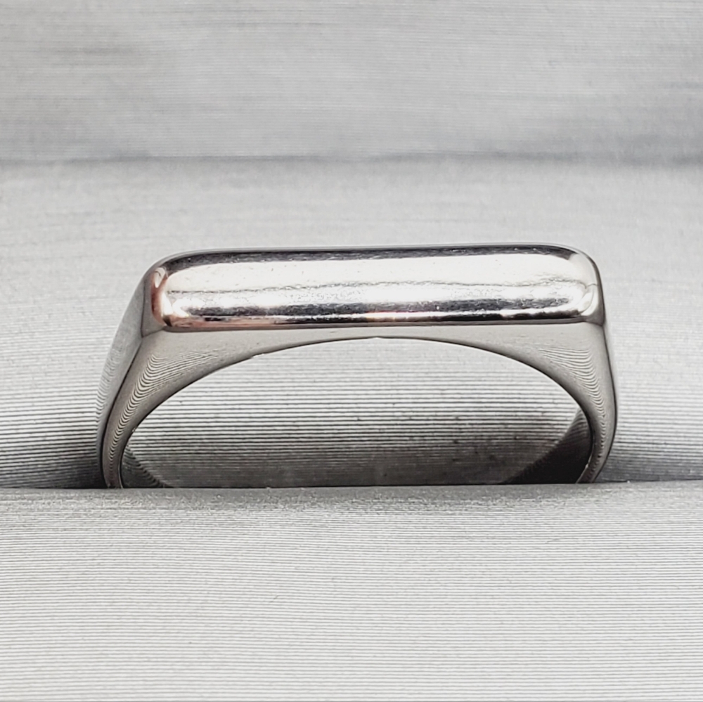 Modern Bar Silver Ring – Sleek Minimalist Band